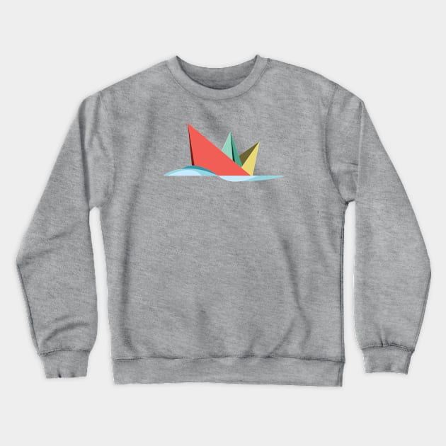 paperboat Crewneck Sweatshirt by nagyi